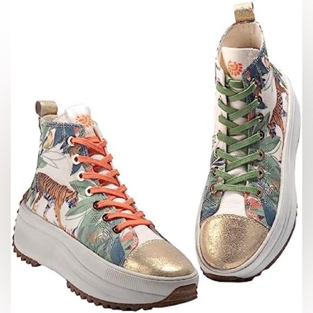 Jatarea Jui Round Toe Platform Designer Sneakers/Tennis Shoes Women’s Size 10